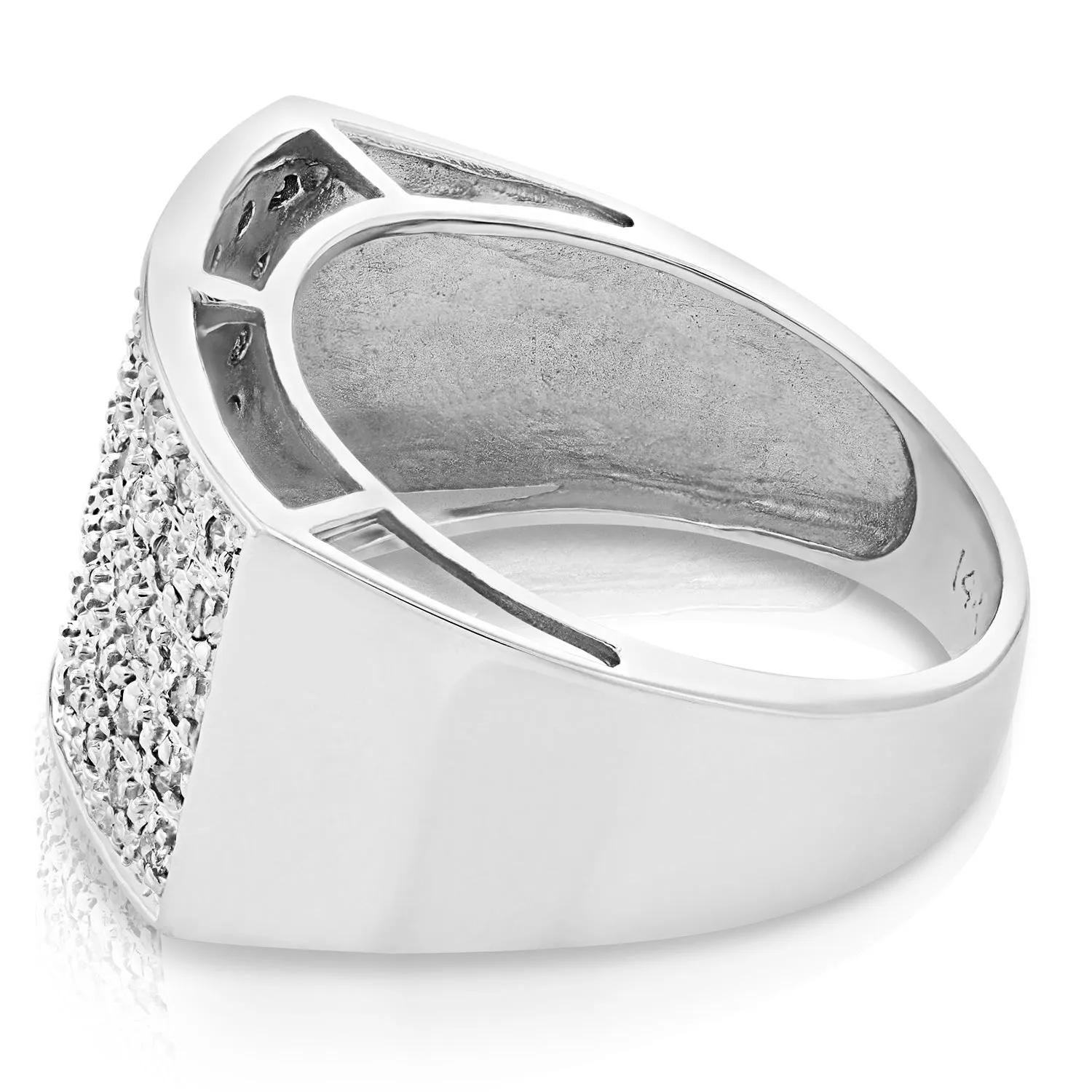 0.42 cttw Diamond Cocktail Ring 14K White Gold Engagement Bridal