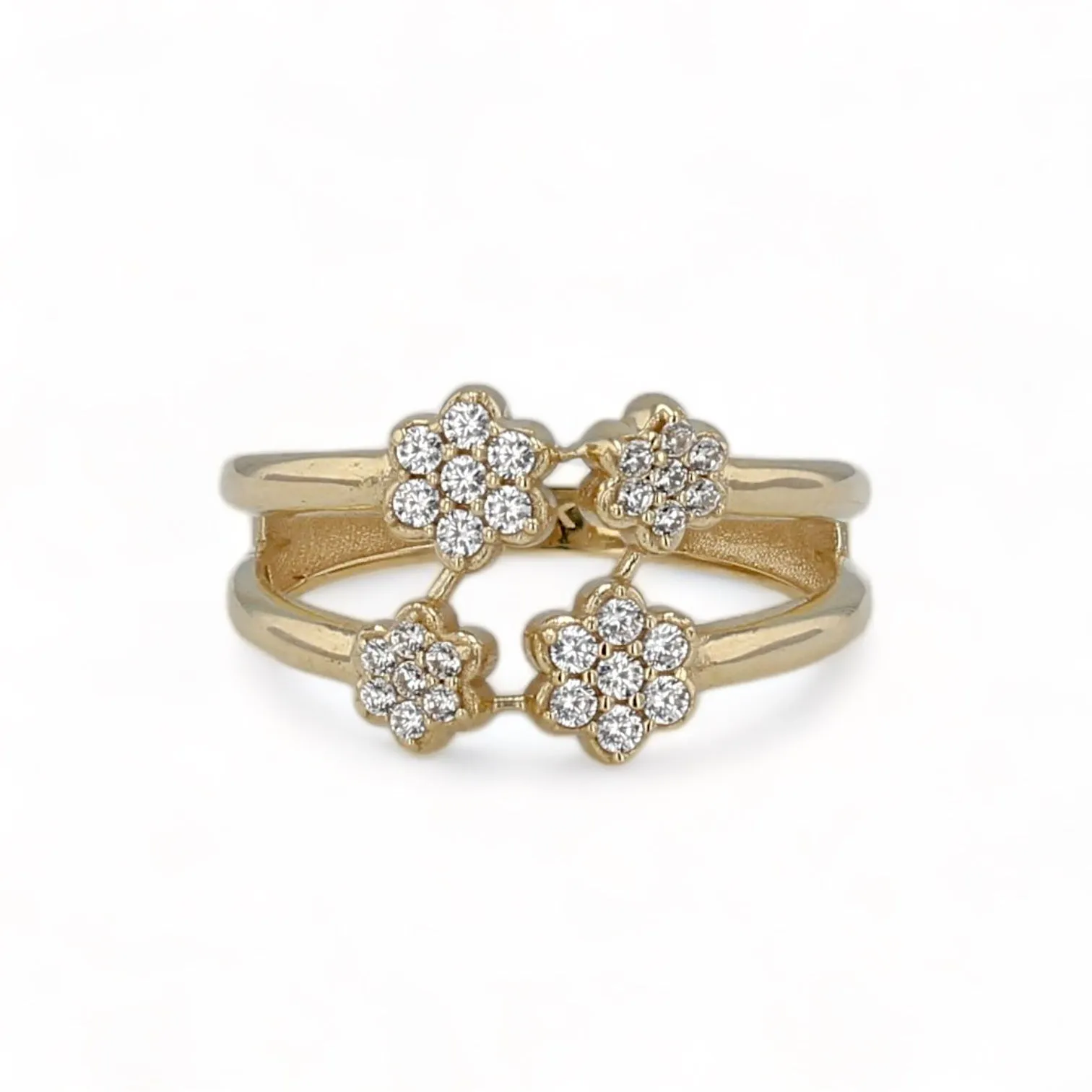 14K Yellow gold 4 clover ring-2264451