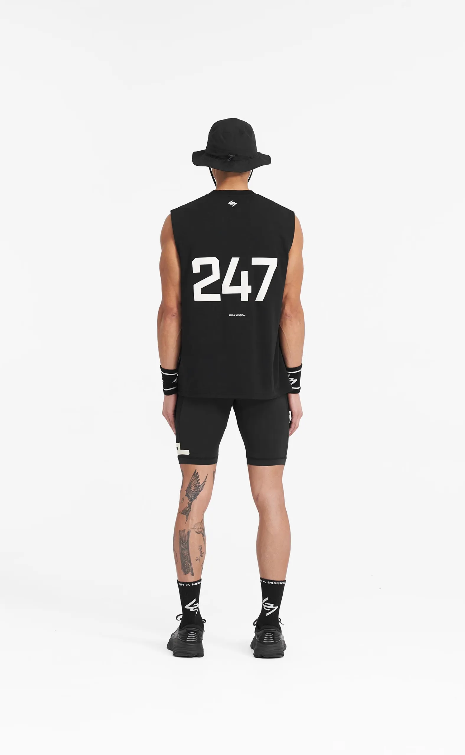 247 OVERSIZED JET BLACK TANKTOP