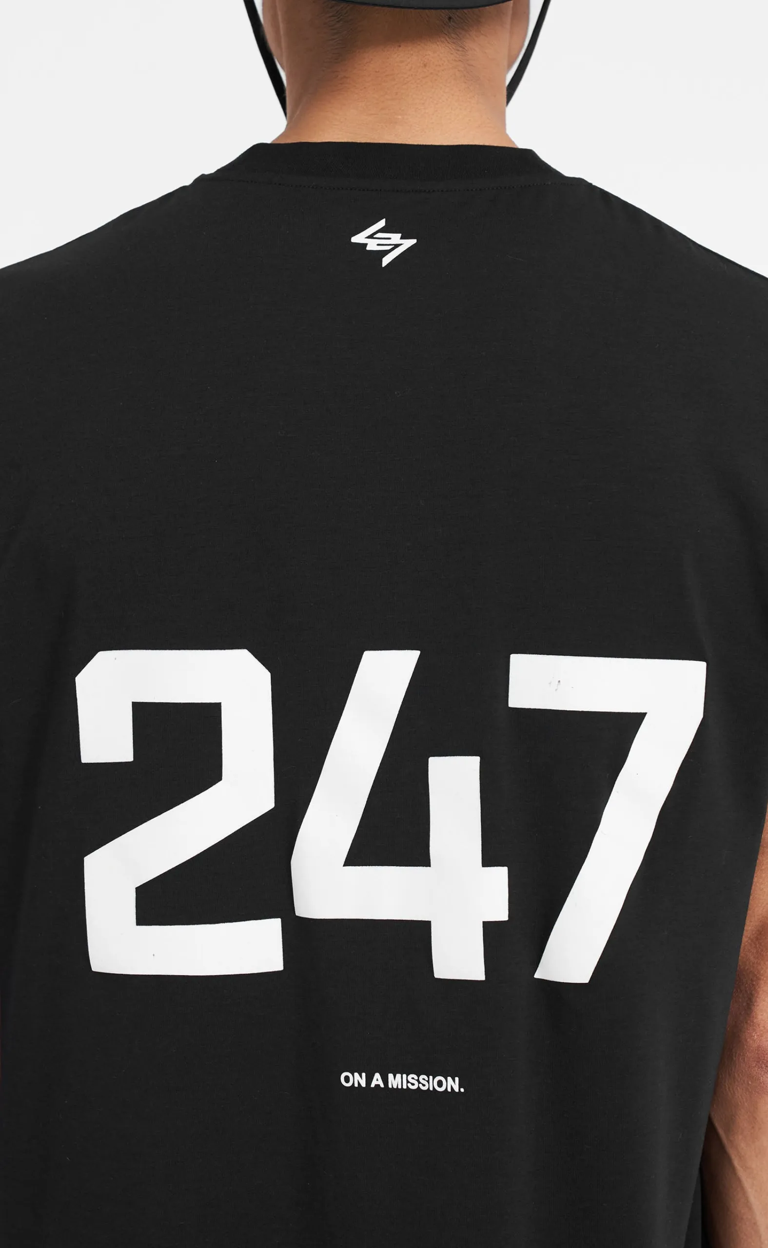 247 OVERSIZED JET BLACK TANKTOP