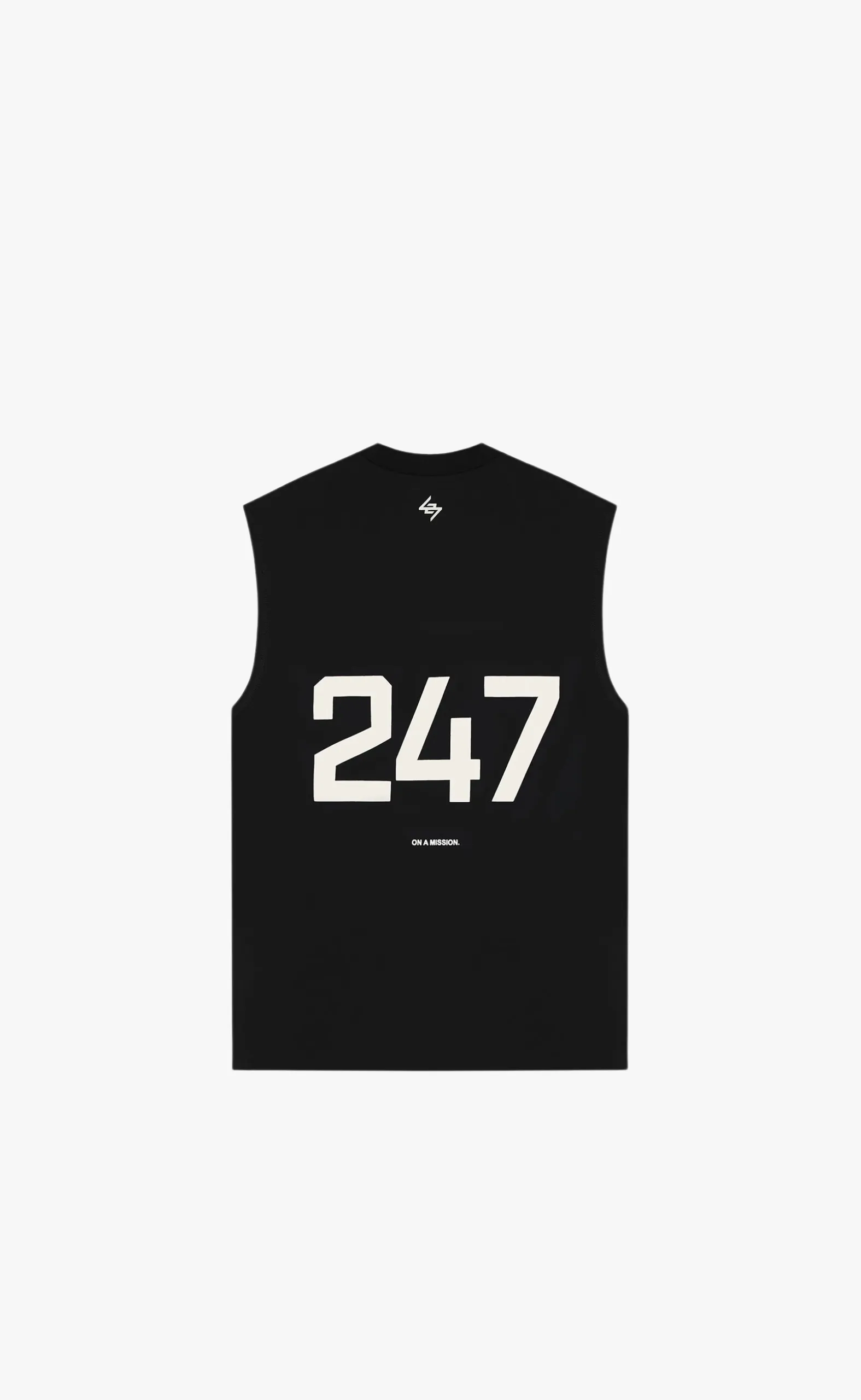 247 OVERSIZED JET BLACK TANKTOP