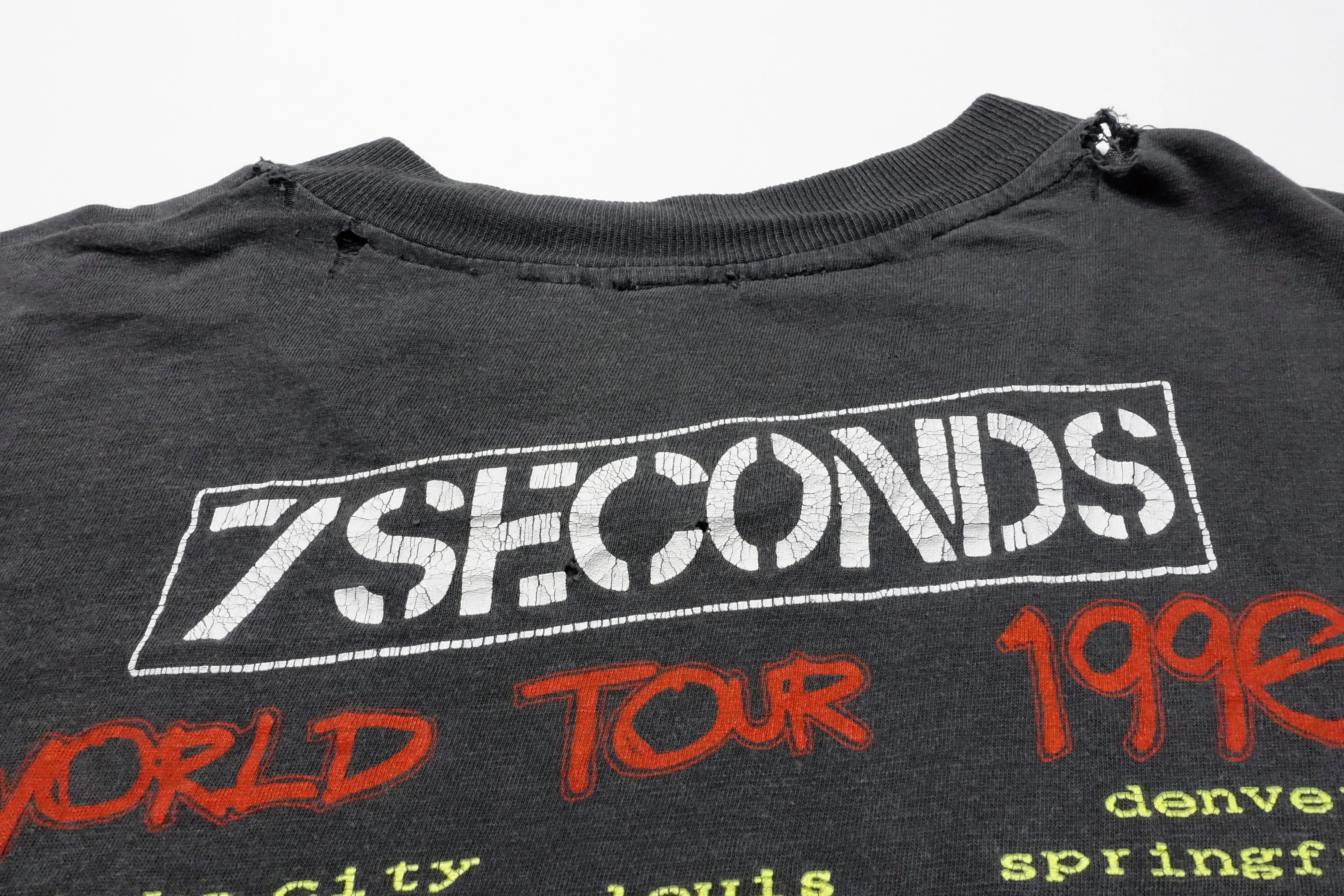 7 Seconds  ‎–  1990 World Tour Shirt Size Medium