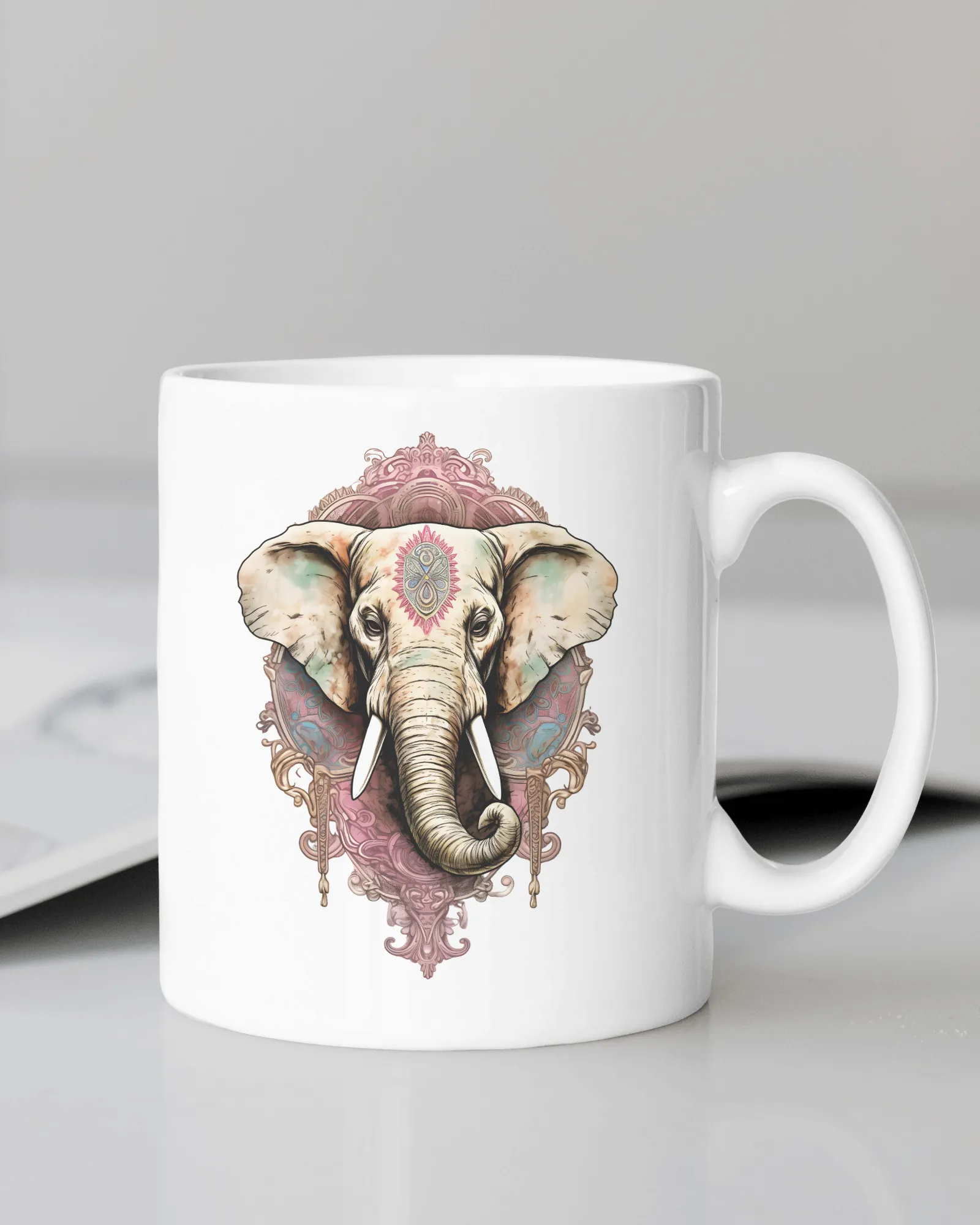 Adorable Spirit Animal Elephant PNG, Digital file