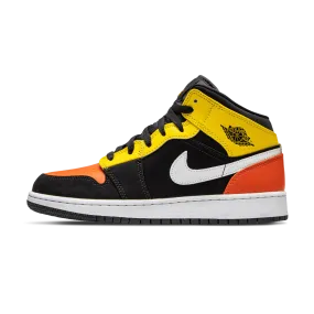 Air Jordan 1 Mid SE GS 'Amarillo Team Orange'