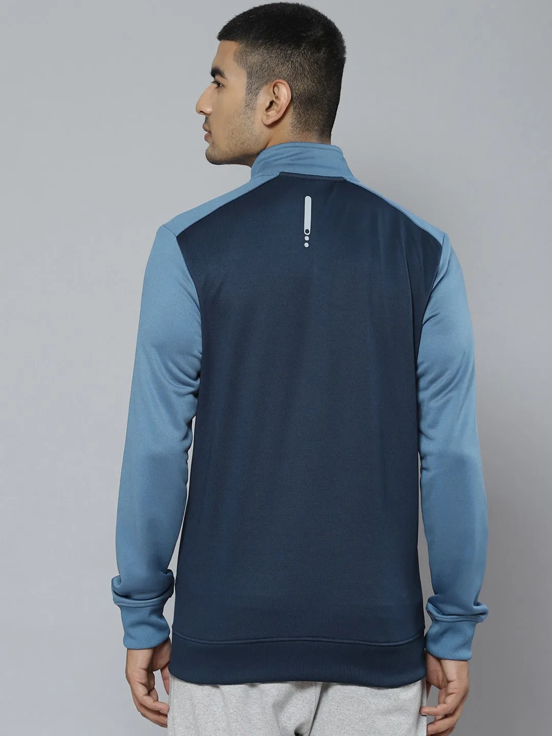 Alcis Men Blue Colourblocked Running Sporty Jacket