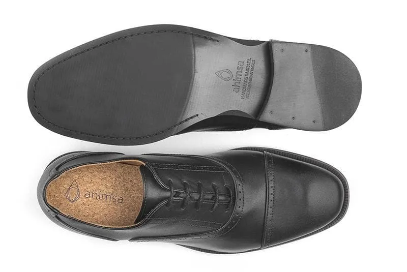 'Arthur' Men's classic shoe  by Ahimsa - black