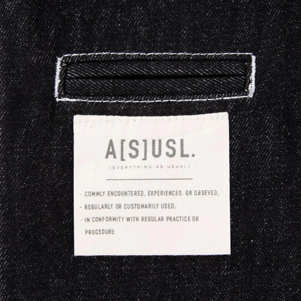 A[S]USL DENIM SIGNATURE PANTS-BLACK DENIM