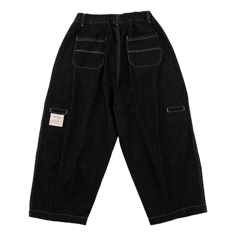 A[S]USL DENIM SIGNATURE PANTS-BLACK DENIM