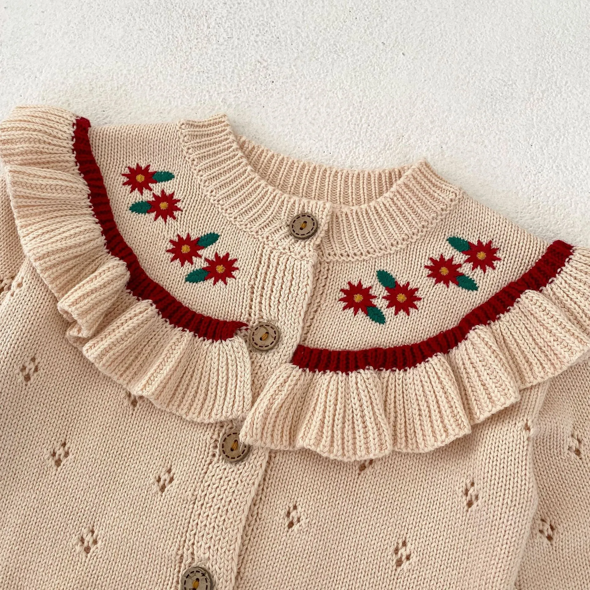 Baby Kid Girls Embroidered Cardigan Wholesale 230828308