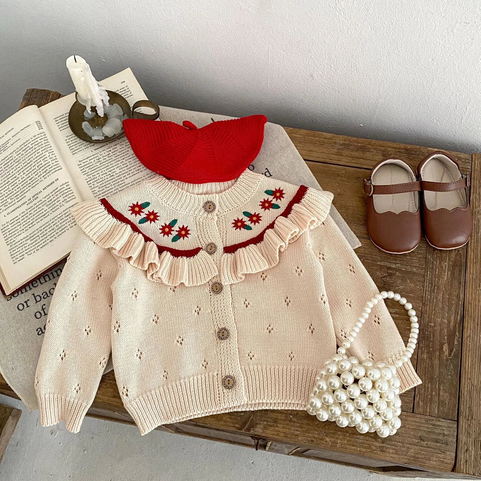 Baby Kid Girls Embroidered Cardigan Wholesale 230828308