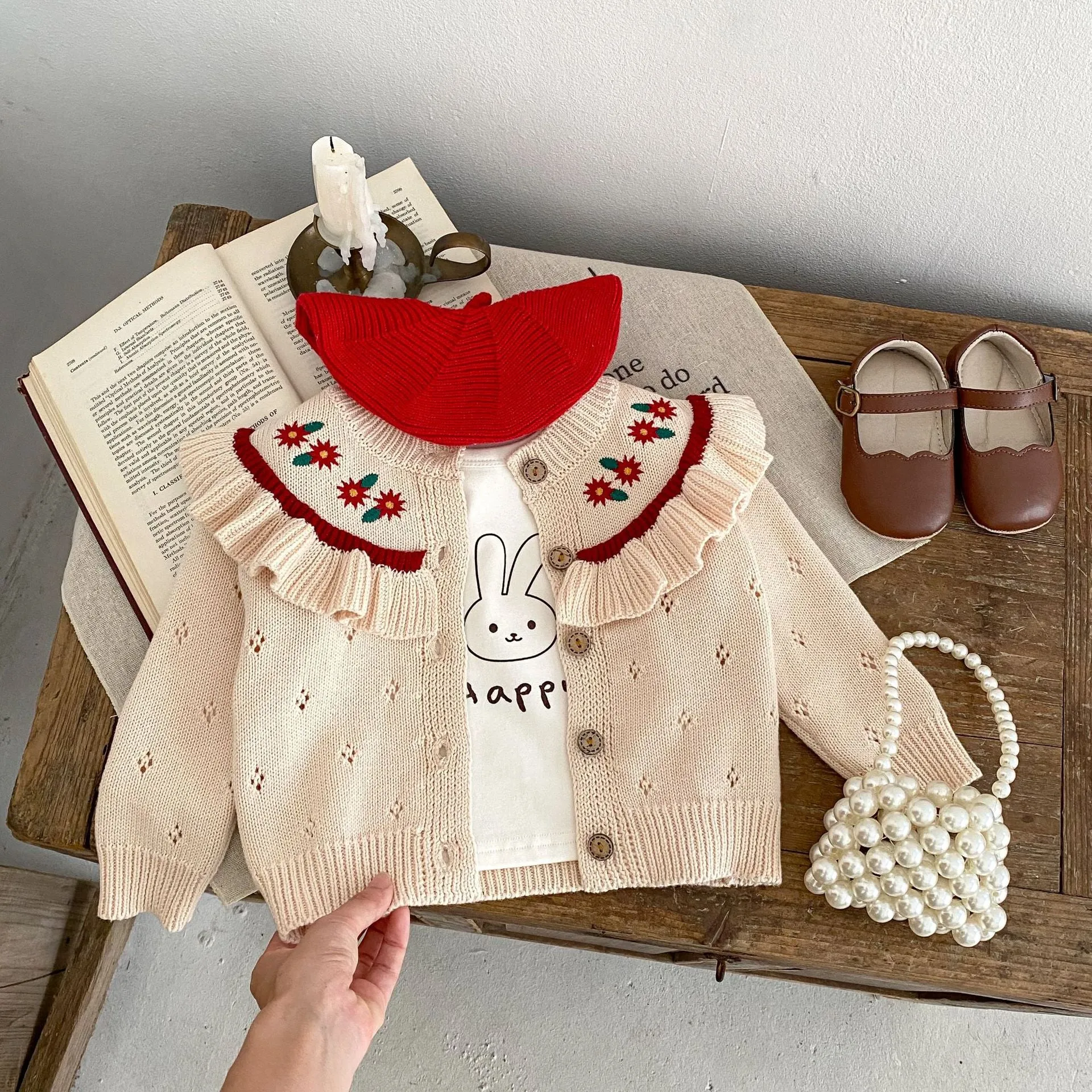 Baby Kid Girls Embroidered Cardigan Wholesale 230828308