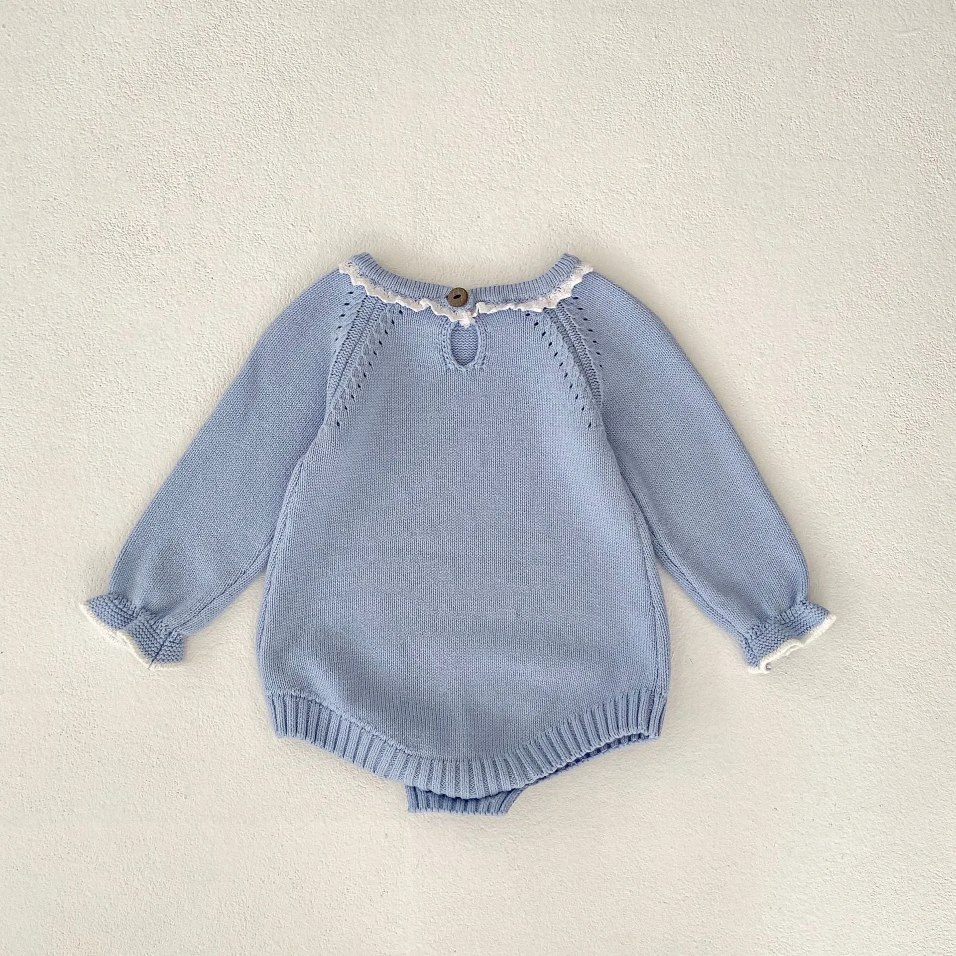 Baby Kid Girls Solid Color Rompers Wholesale 23082874