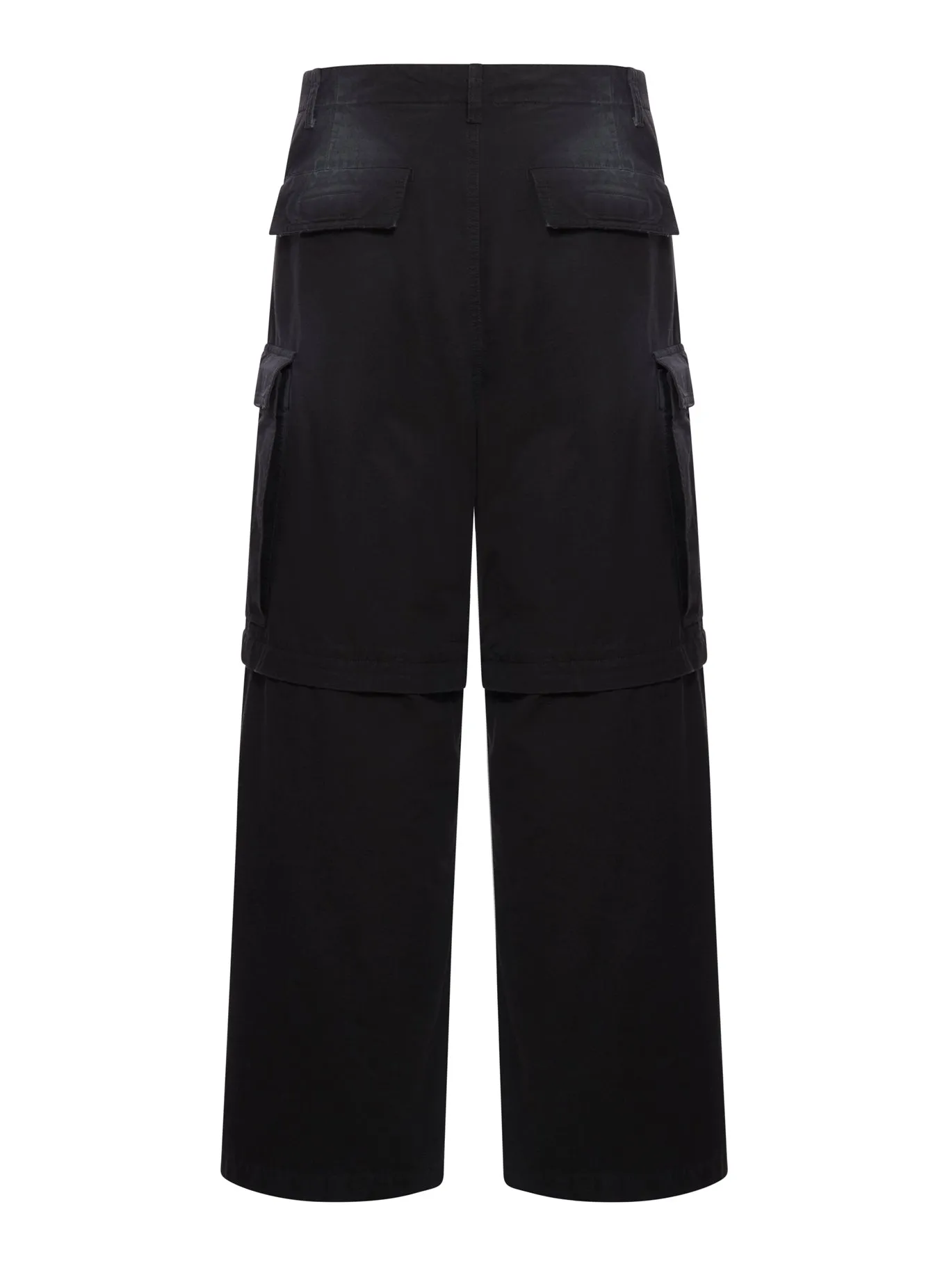 BALENCIAGA WIDE CARGO PANTS IN BLACK