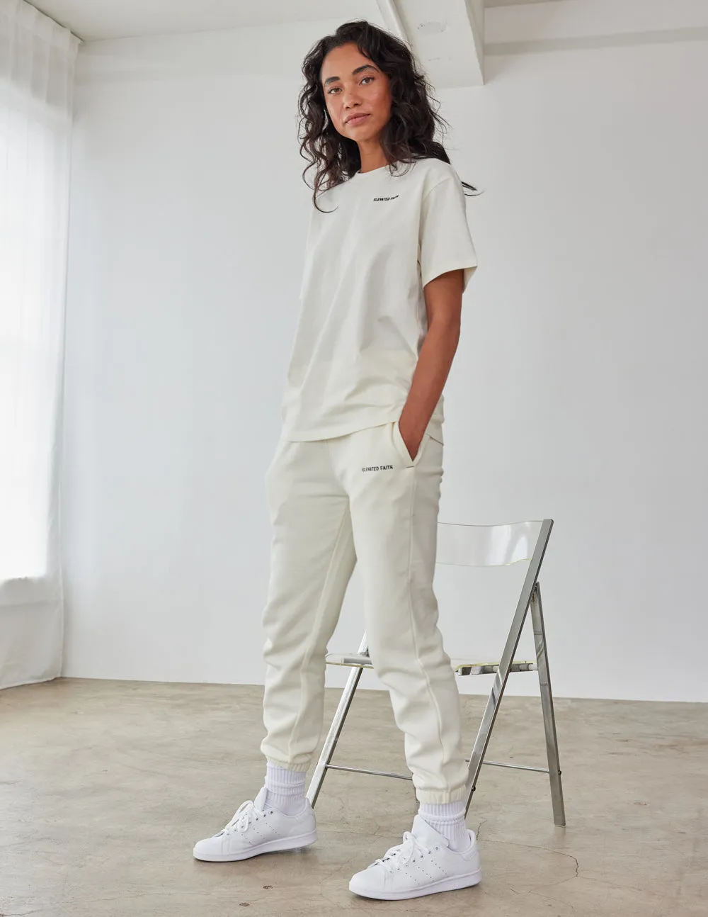 Basics White Sand Unisex Sweatpant