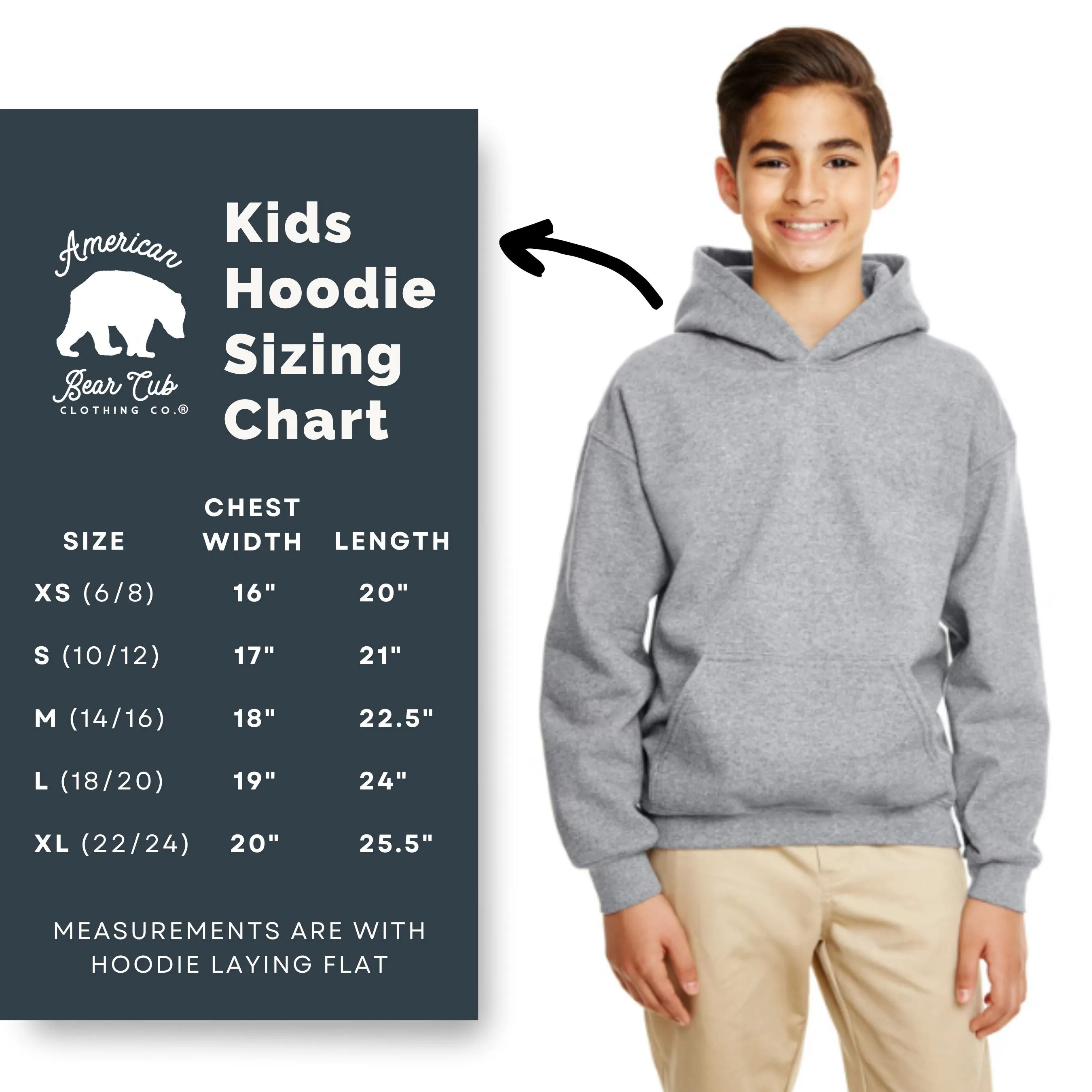 Bear Standing Tall Kids Hoodies