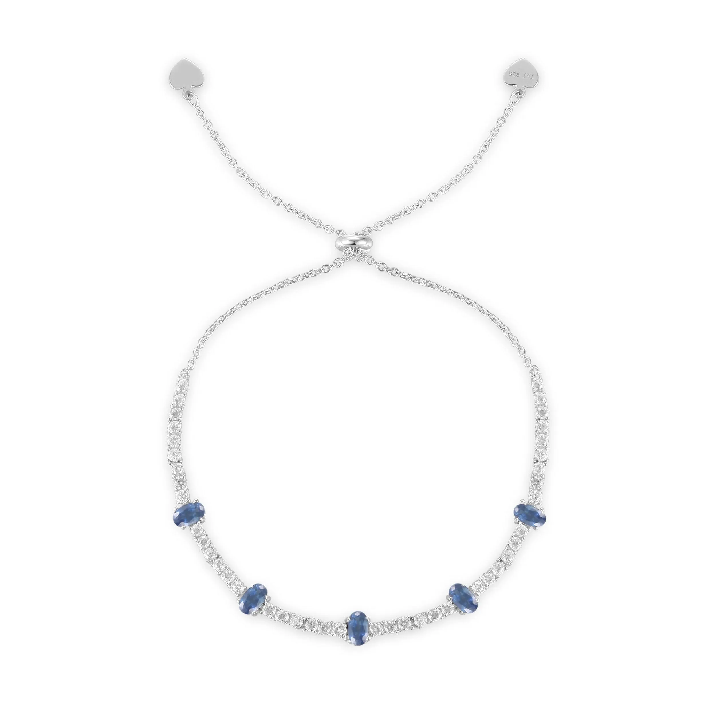 Blue Sapphire Adjustable Bracelet