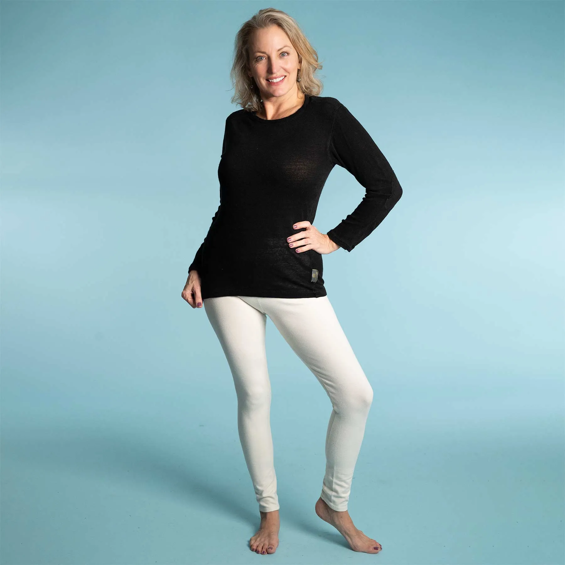 BLUENIQUE Organic Cotton Legging Pants (Grown & Made in USA)