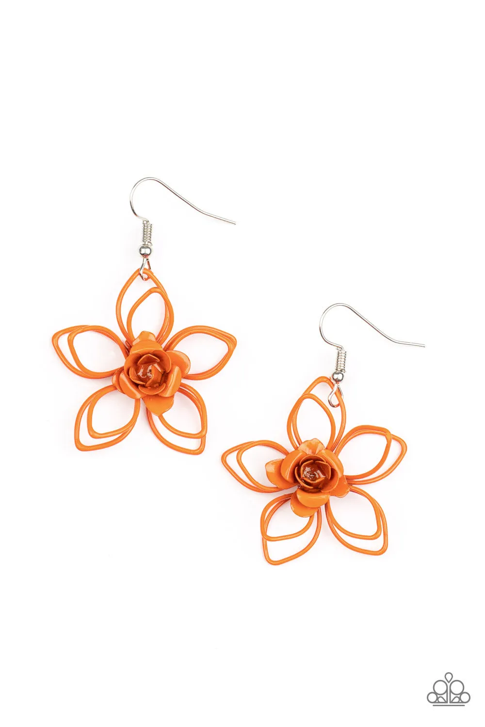 Botanical Bonanza - Orange Earring