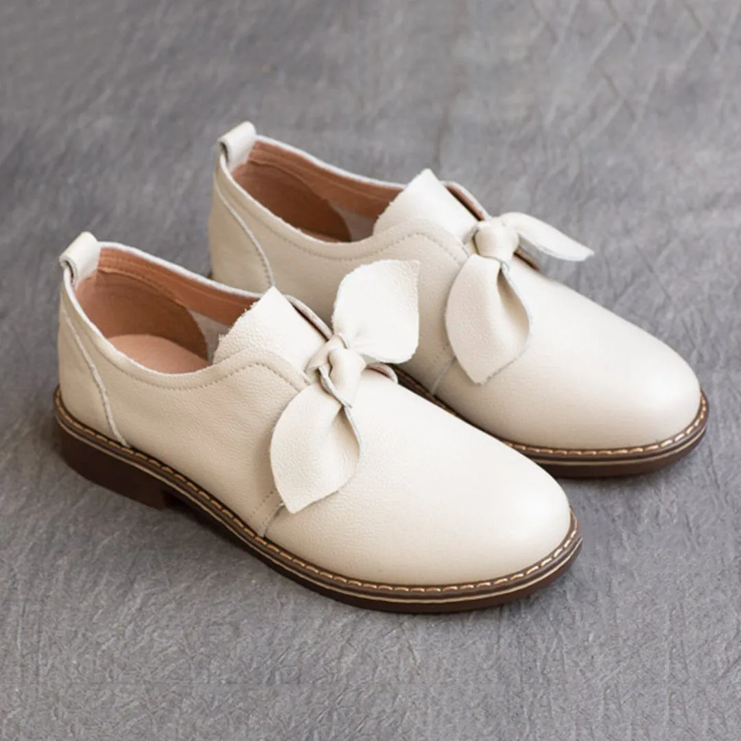 Bow-Knot British Style Flats Shoes For Women