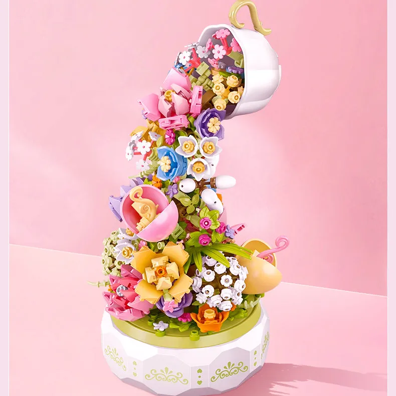 Building Block Flower Music Box - Kimi