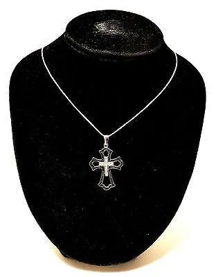 Christian Cross Pendant With Colored Gemstones 2#