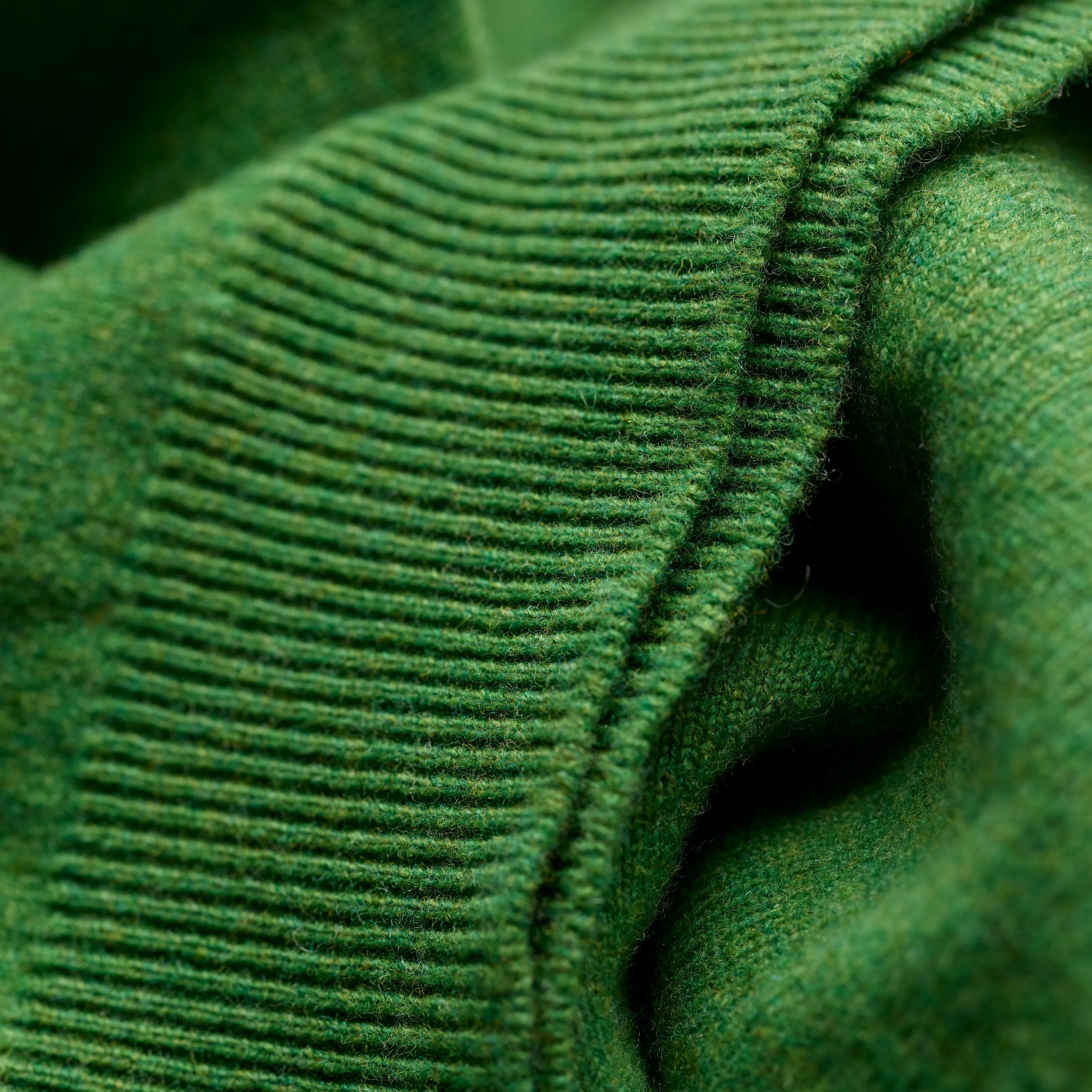 Clover Green 2 Ply Lambswool Crew Neck Jumper