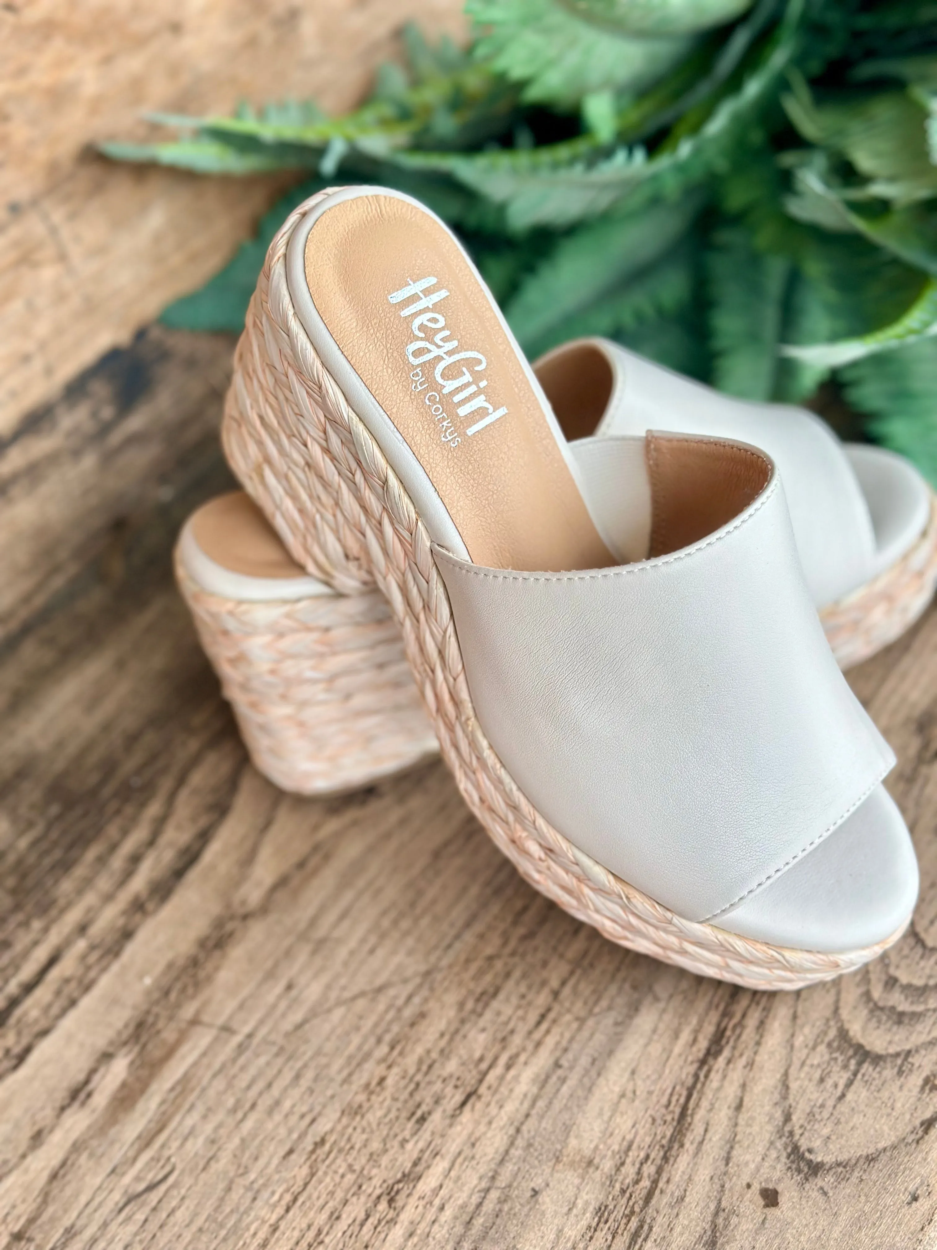 Corky's Ivory Metallic Solstice Sandals