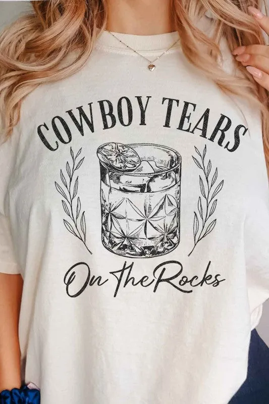 COWBOY TEARS ON THE ROCKS GRAPHIC TEE