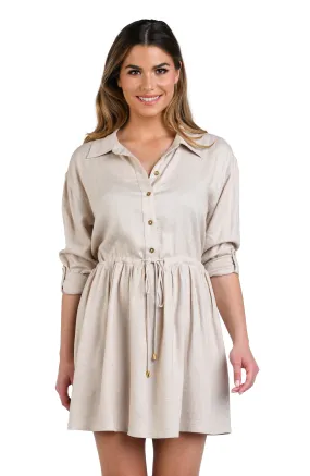 Delphine Coast Tunnel Shirt Dress Cover Up