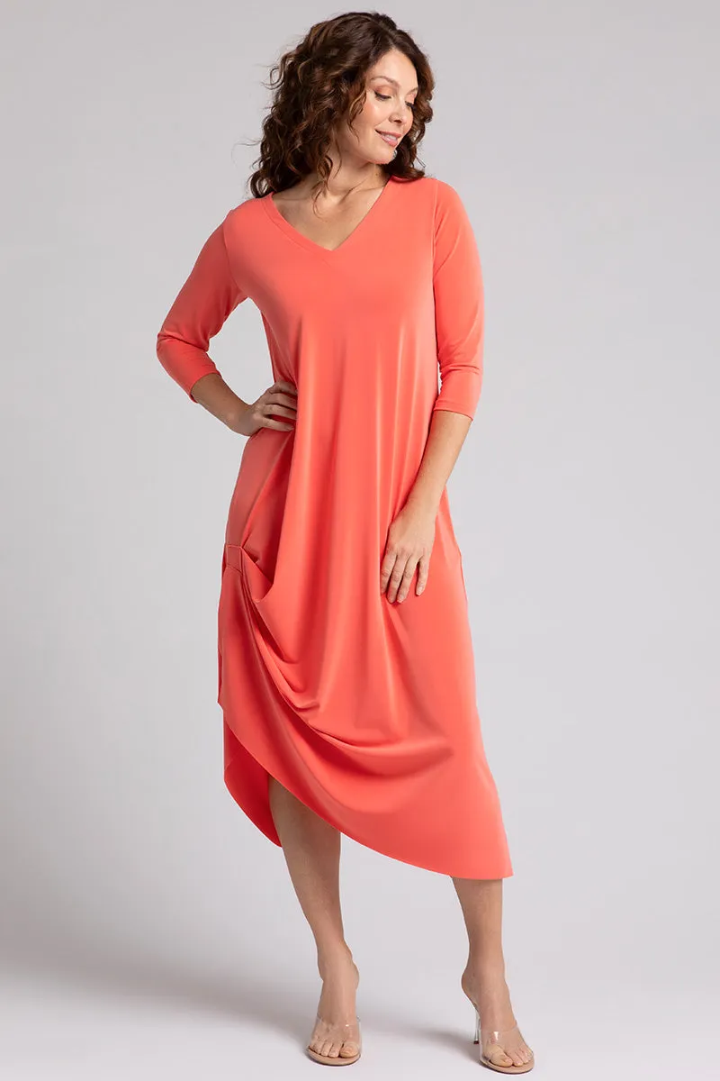 Drama Dress | Coral