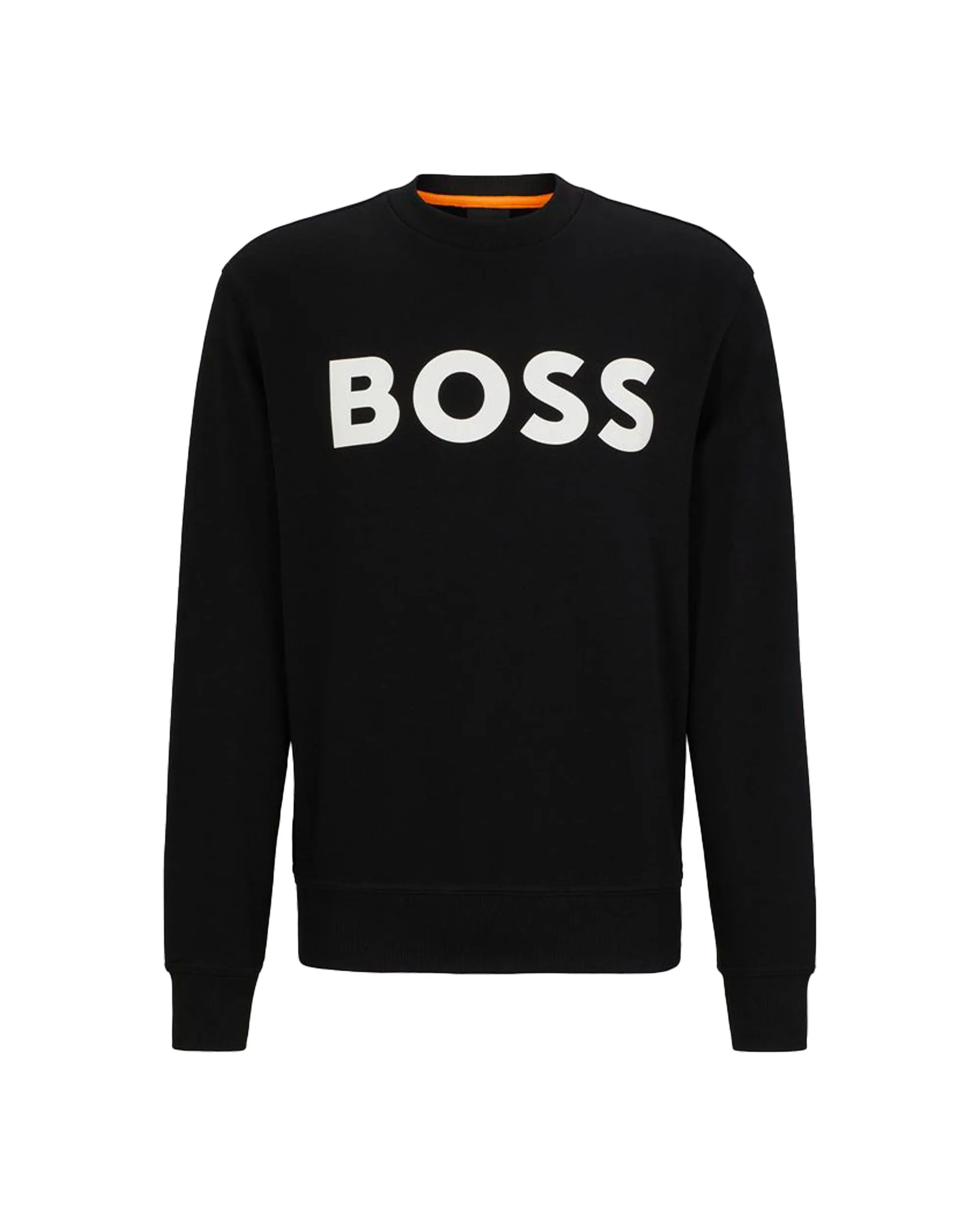 Felpa Uomo Boss Big Logo Nero