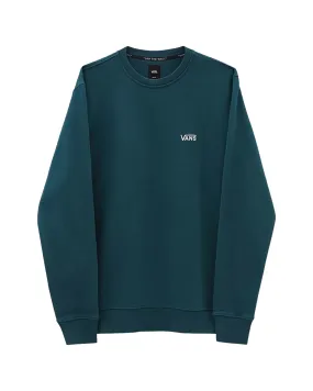 Felpa Uomo Vans Core Basic Crew Fleece Deep Teal