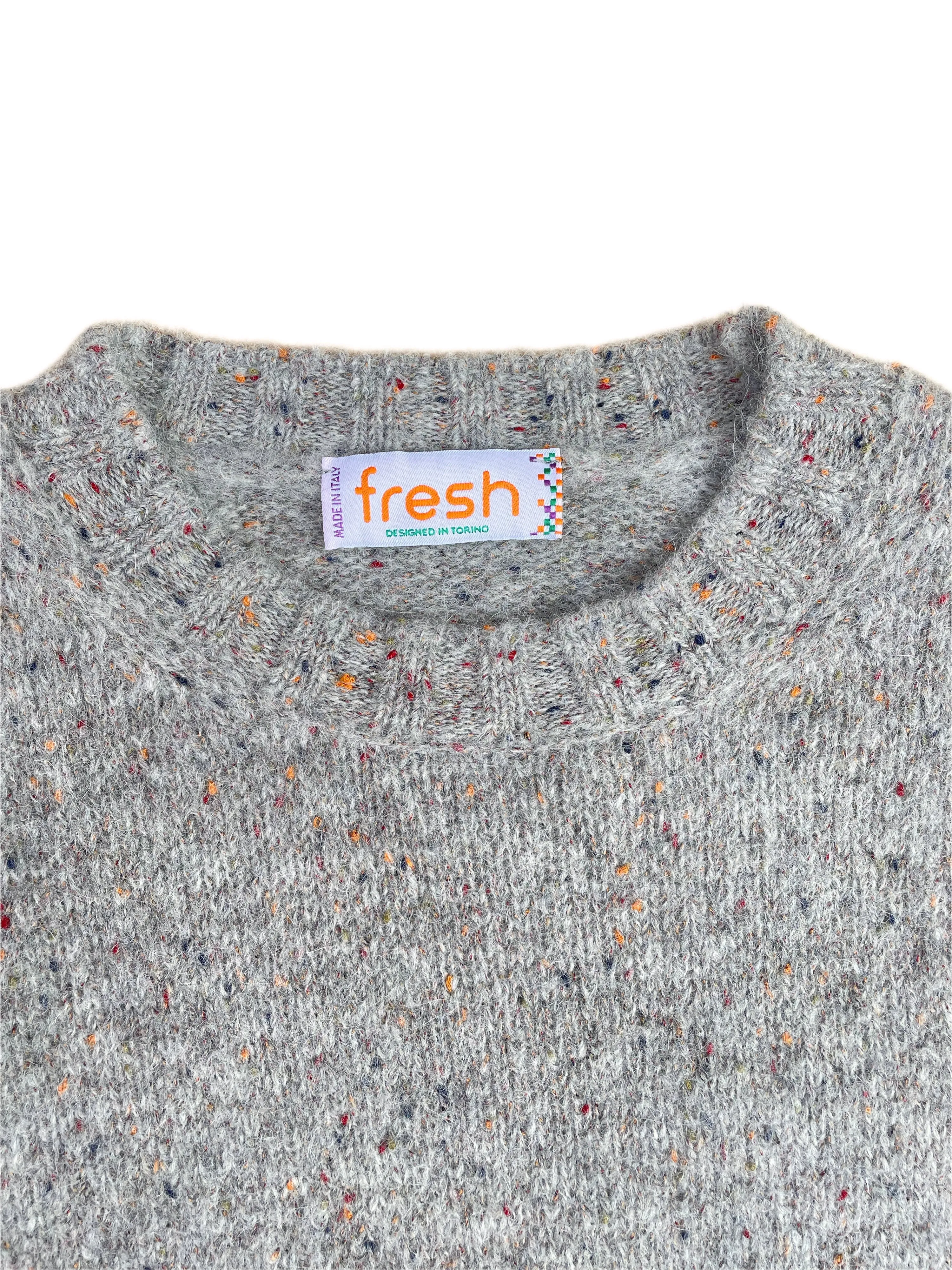 FRESH Bruce Crew Neck Wool Sweater Grey