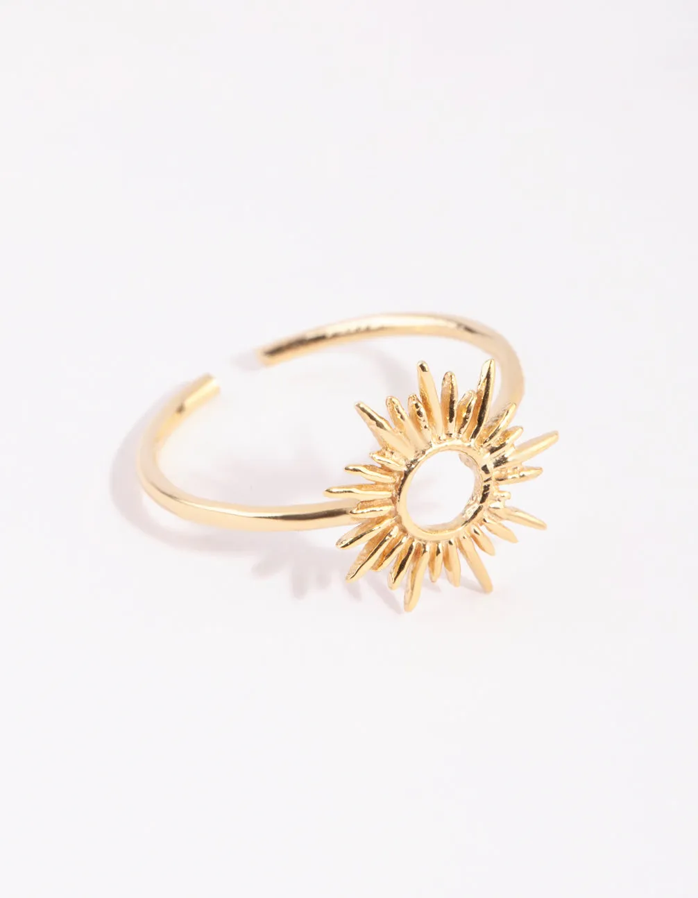 Gold Plated Sterling Silver Sun Goddess Ring