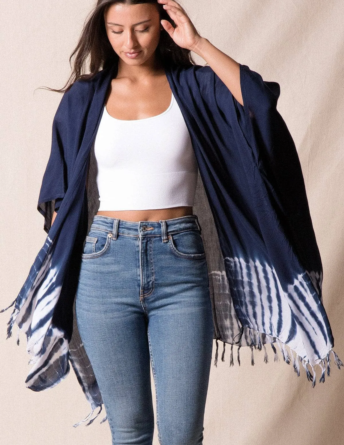 Handmade Bali Wrap - Indigo Wave - As-Is-Clearance