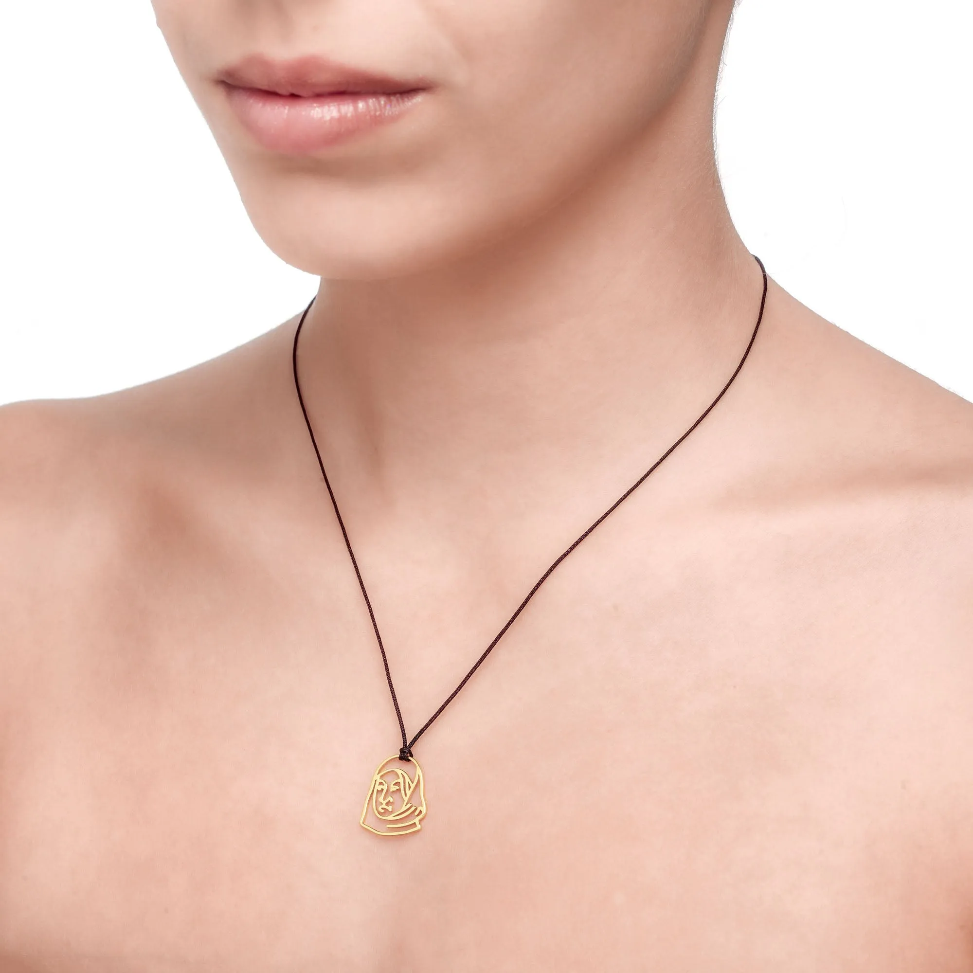 Heroes 1821 | LASKARINA BOUBOULINA Pendant | 14K Gold Plated 925 Silver