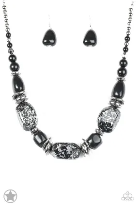 In Good Glazes - Black Paparazzi Necklace Blockbuster