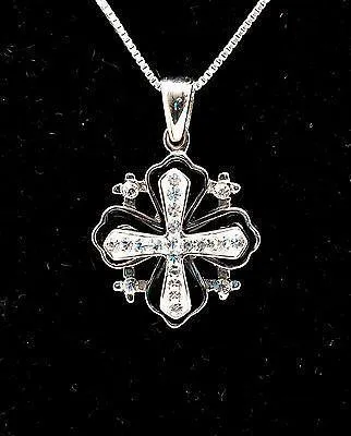 Jerusalem Cross Pendant With Swarovski Colored Gemstones 4#