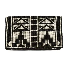 Karungi Beaded Leather Clutch 06