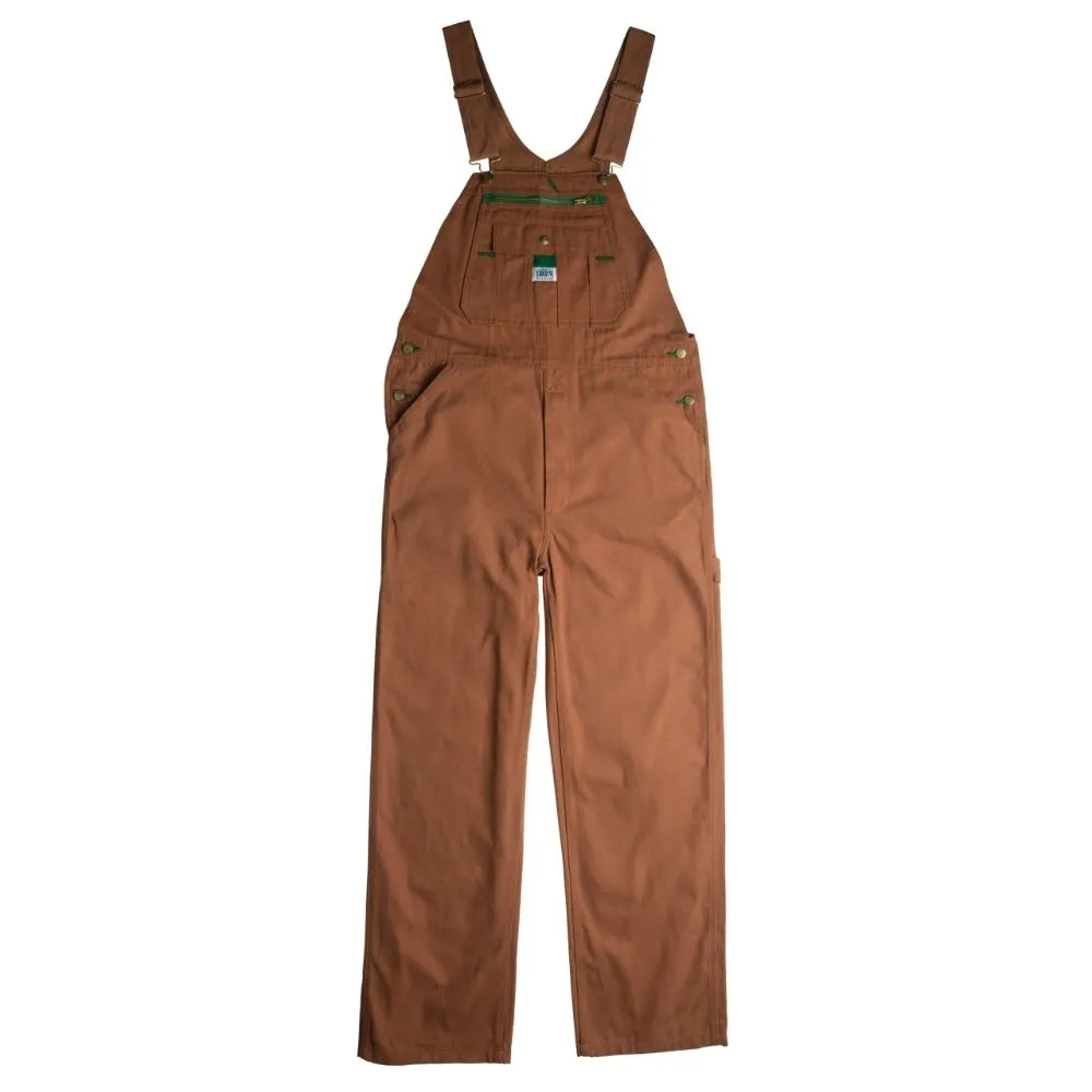 Liberty Men's Duck Bib Work Overall YB790 - Brown