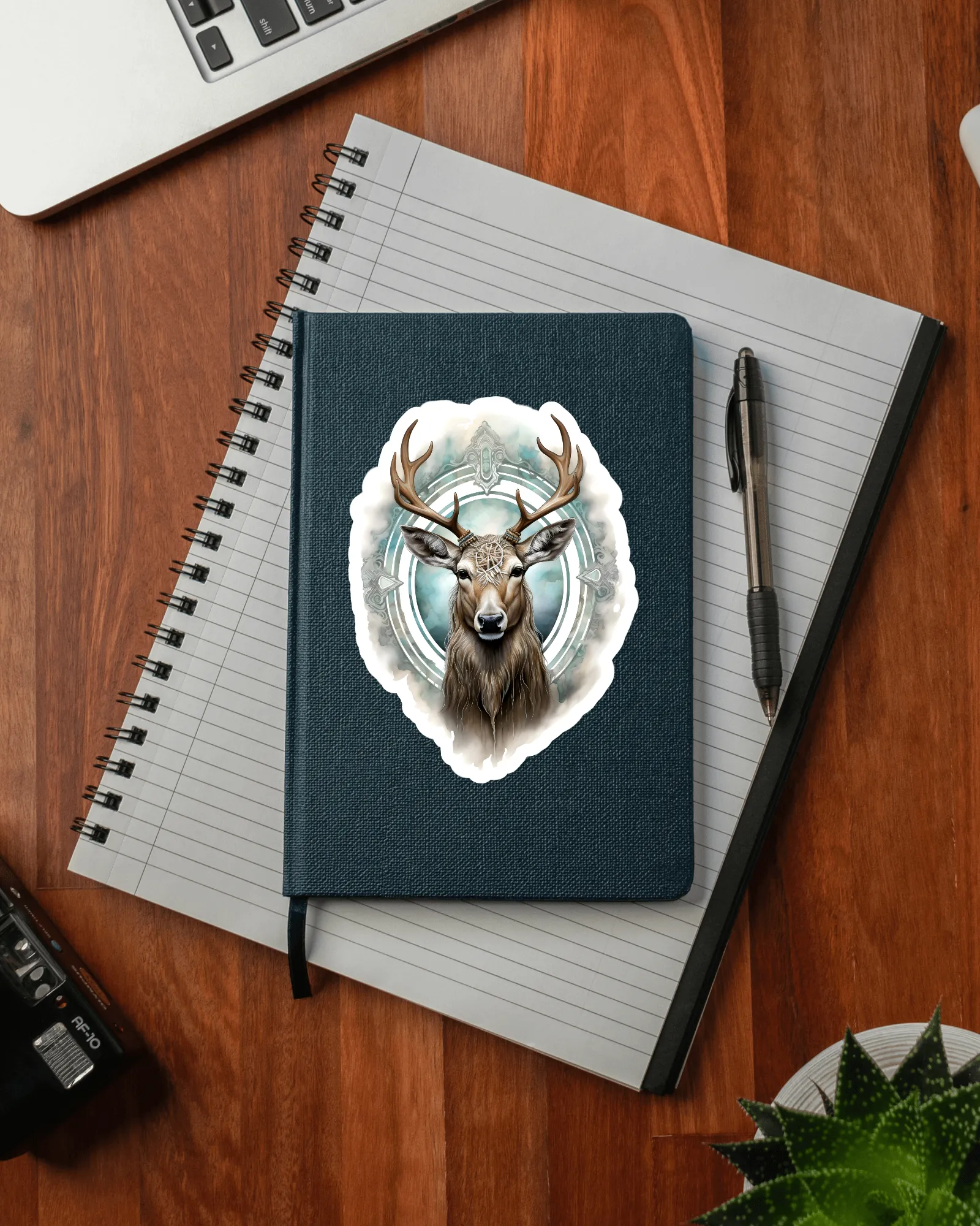 Majestic Buck Illustration, Spiritual Animal Totem, sublimation, Deer PNG, digital file