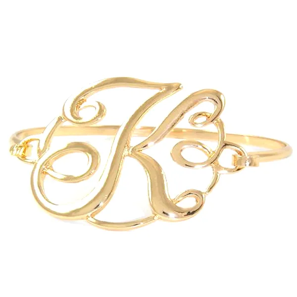 Monogram Initial Script Bracelet