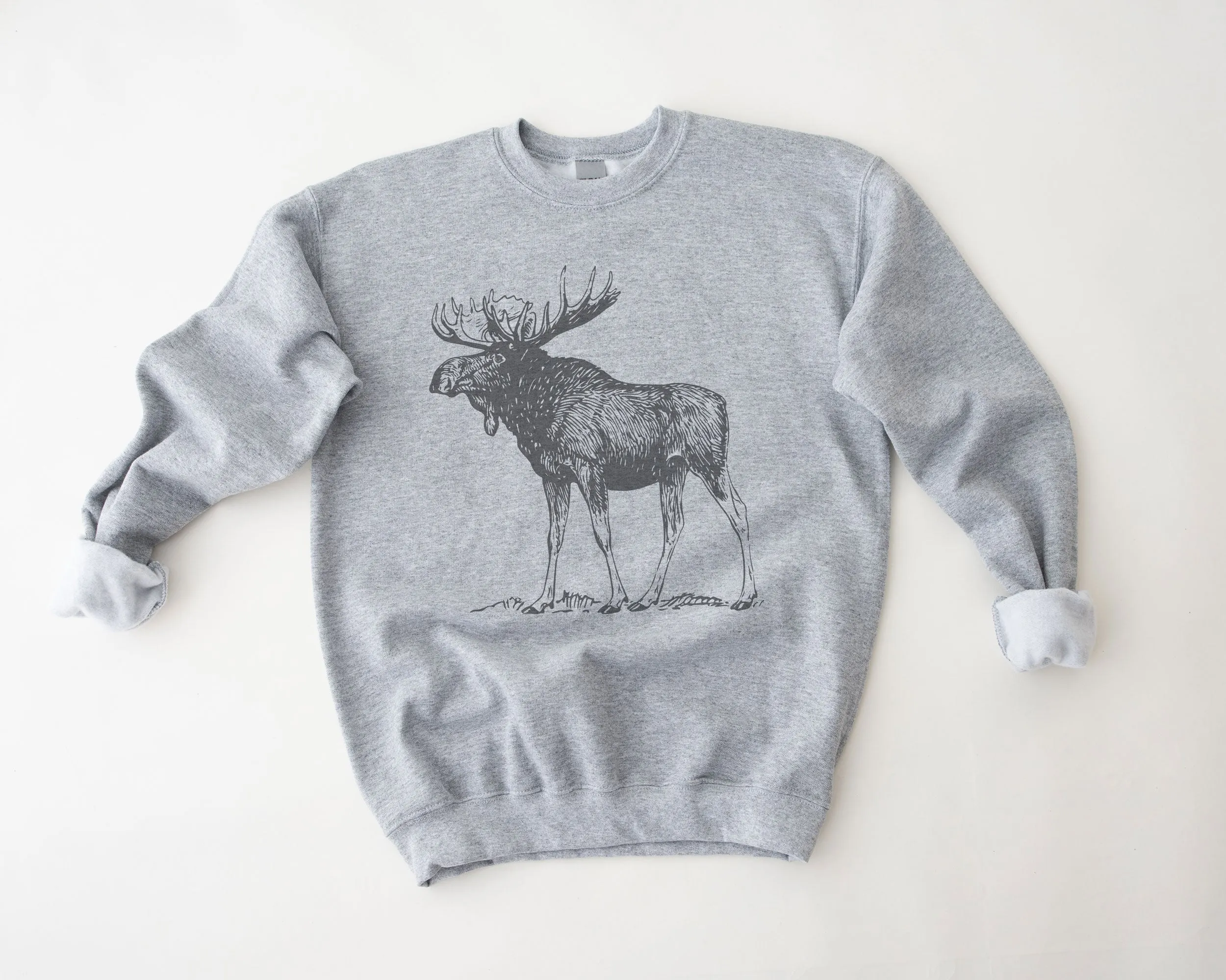 Moose Standing Tall Sweatshirts