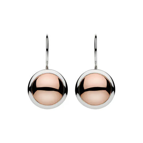 NAJO Rosy Glow Earrings Sterling Silver and Rose Gold