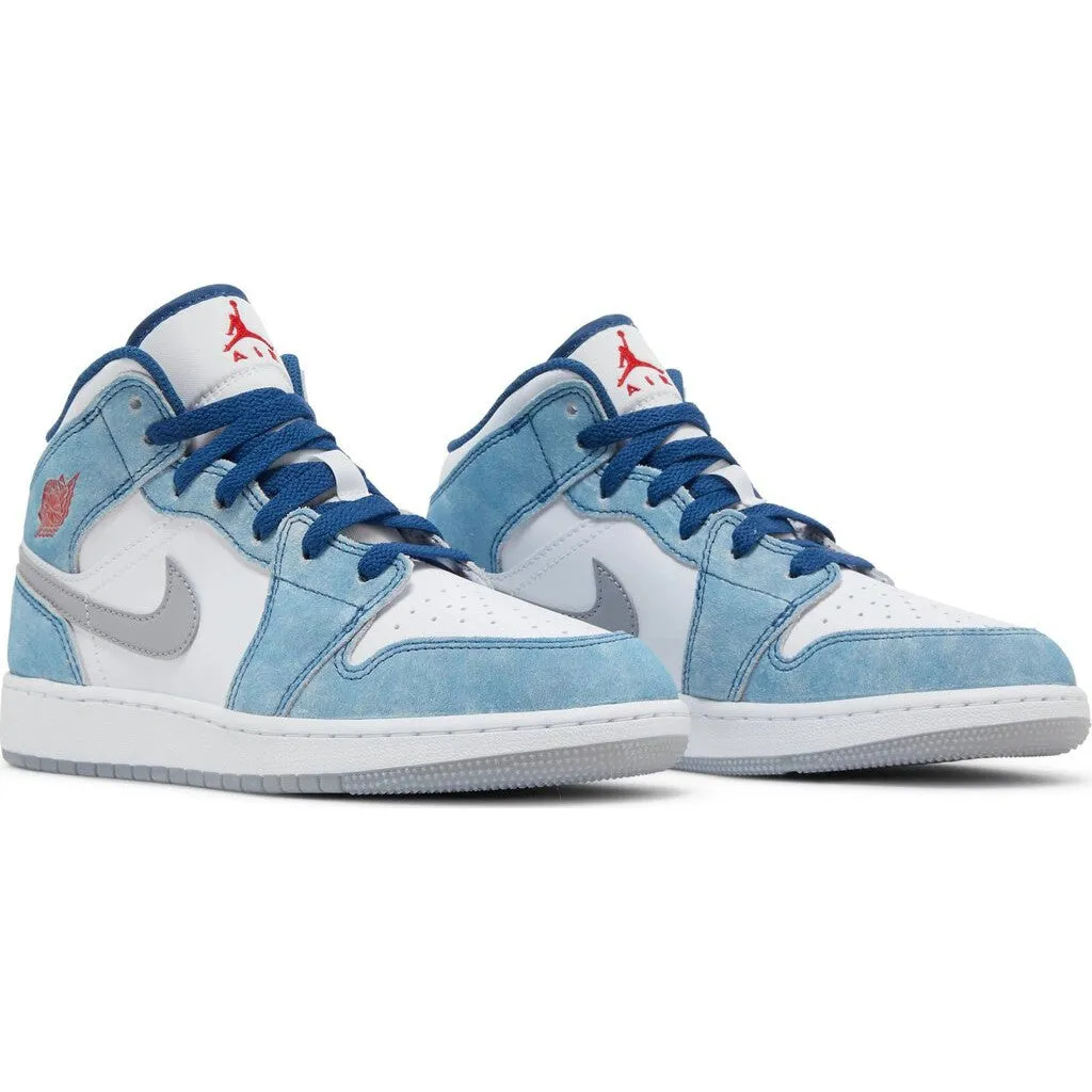 Nike Air Jordan 1 Mid SE 'French Blue' GS