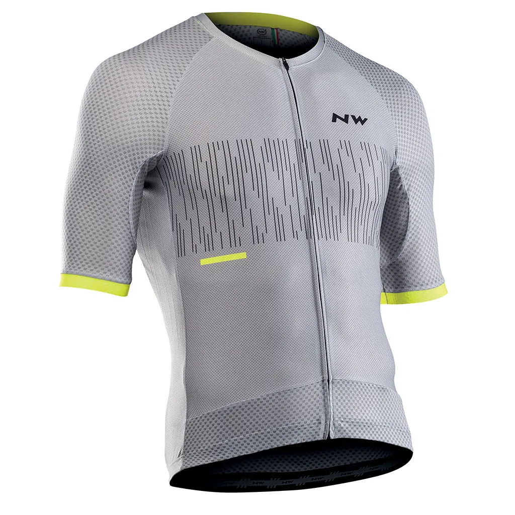 Northwave Storm Air Jersey - Grey/Yellow Fluo