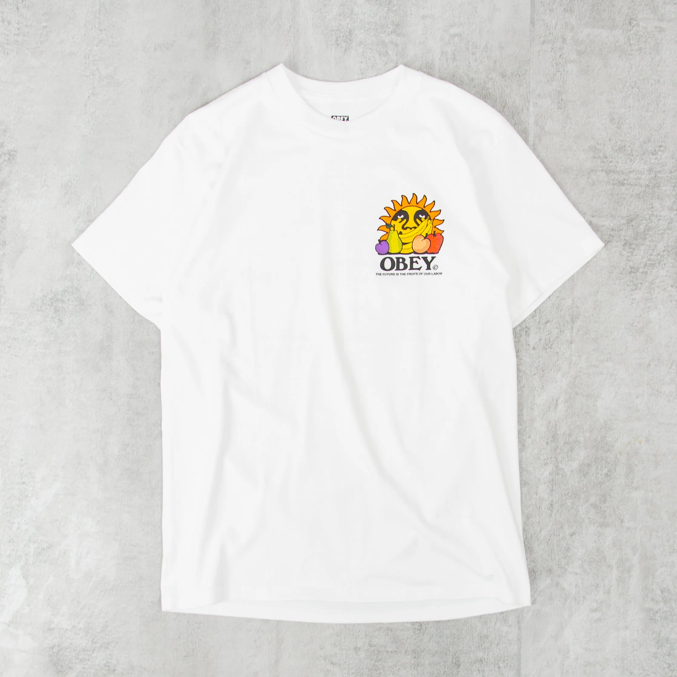 Obey The Future Is The Fruits Of Our Labour Tee - White