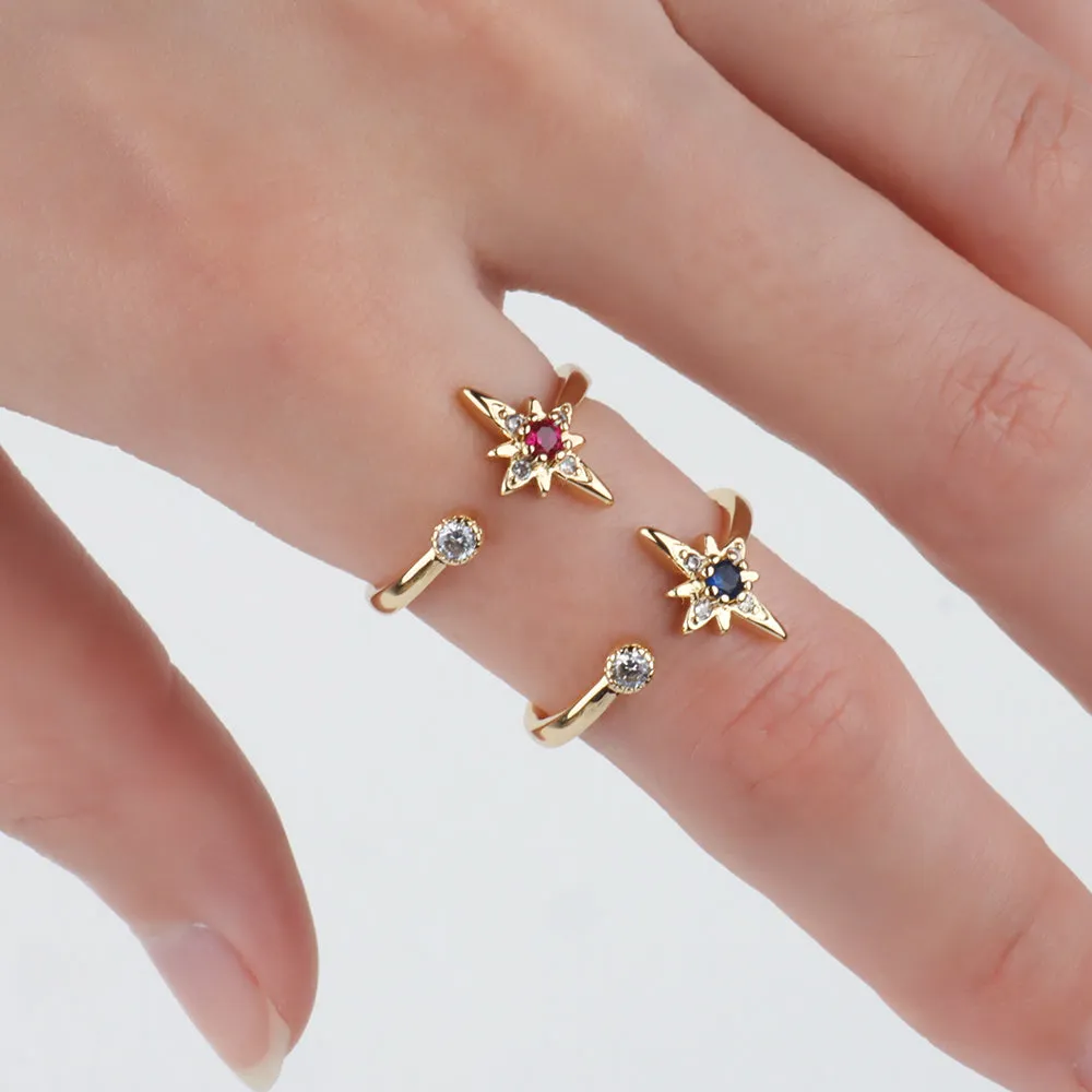 Octagonal Star Ring