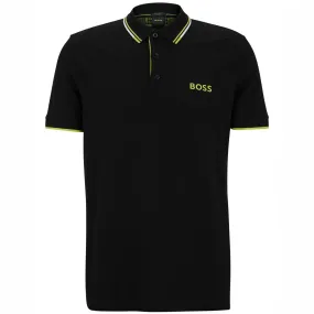 Paddy Pro Cotton Jersey Regular Fit Polo Black - W23