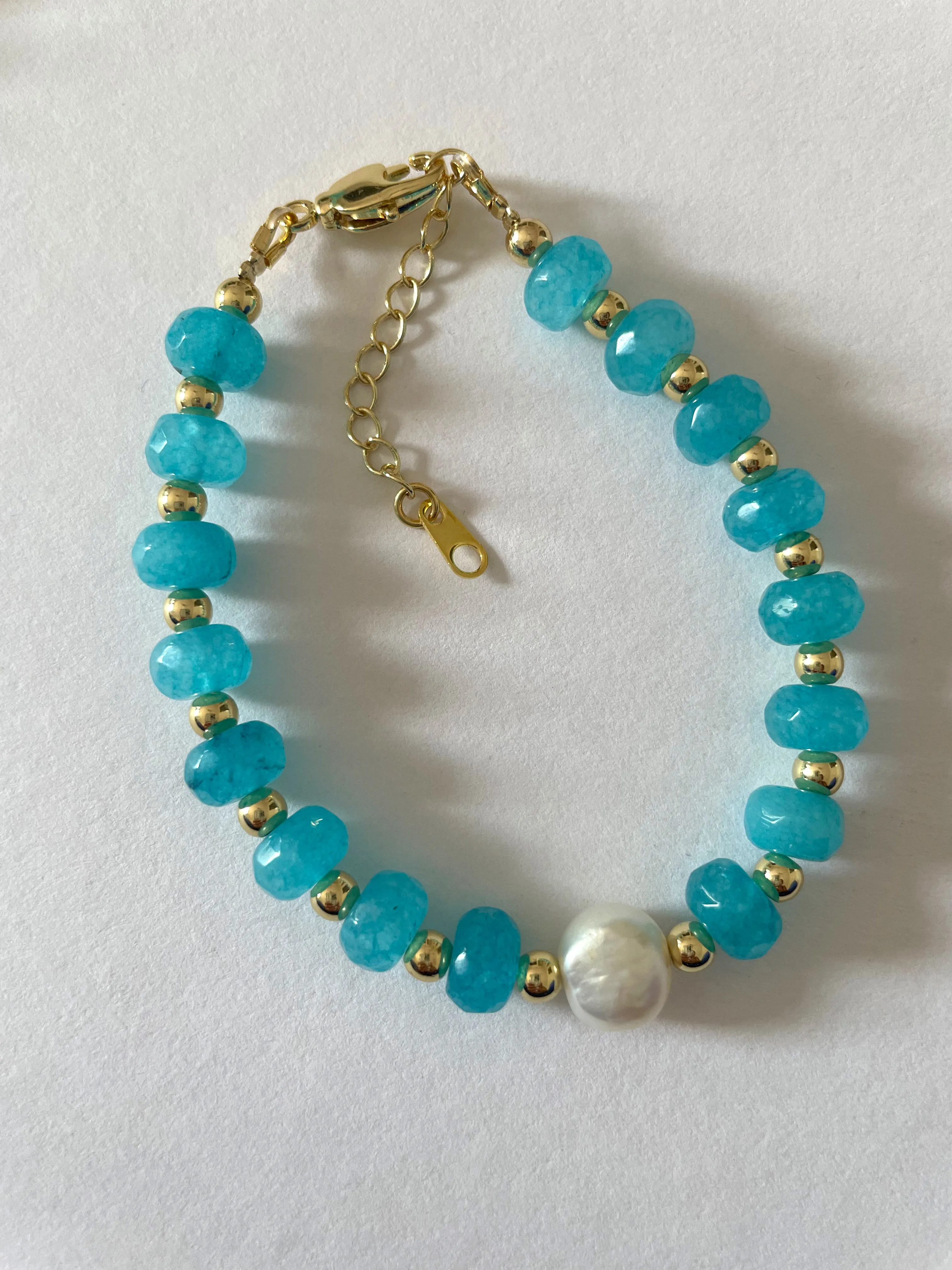 Parisian blue necklace and bracelet